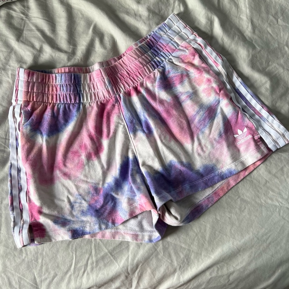 Adidas tie dye shorts
